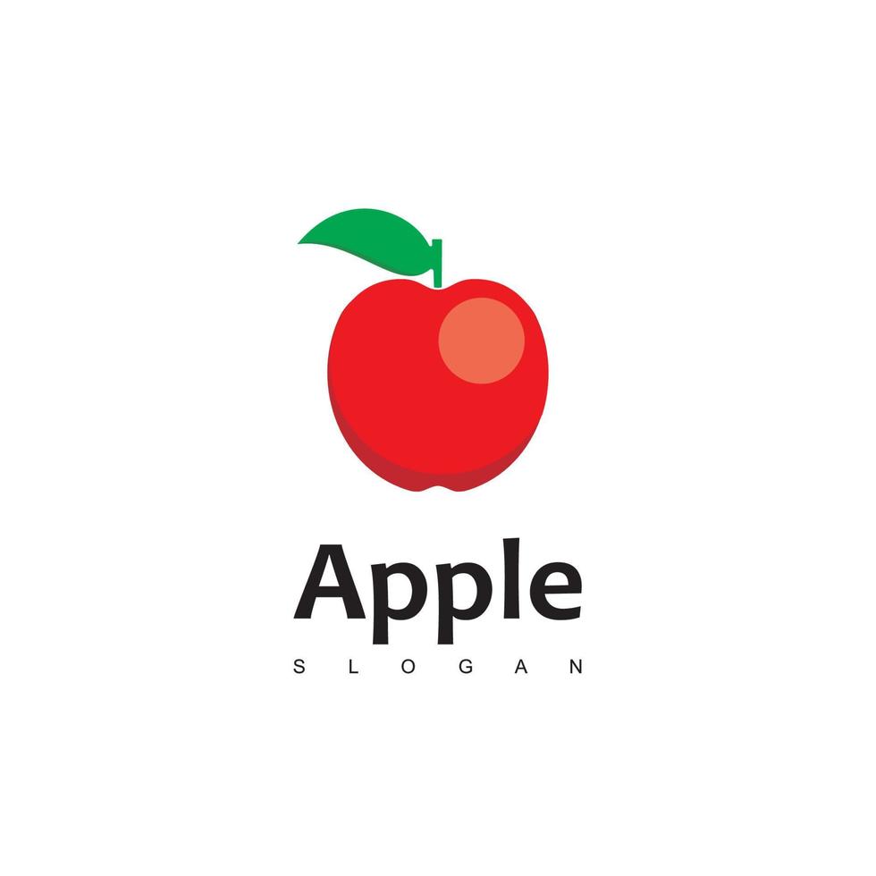 vector de diseño de logotipo de manzana