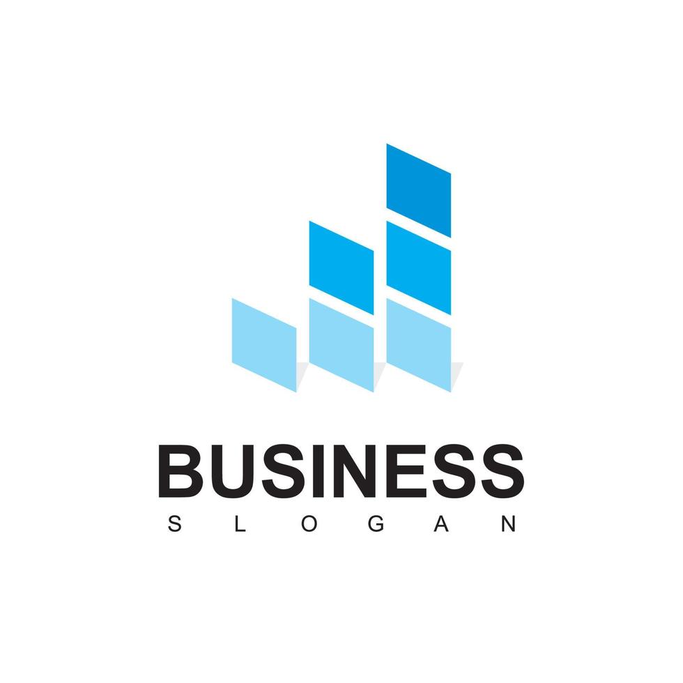 logotipo de empresa con un buen diagrama de progreso para empresas o empresas de ventas vector