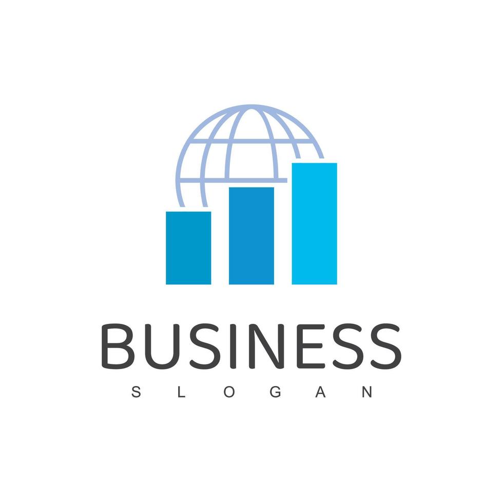 Business Logo With Good Progress Diagram For Business or sales company vector