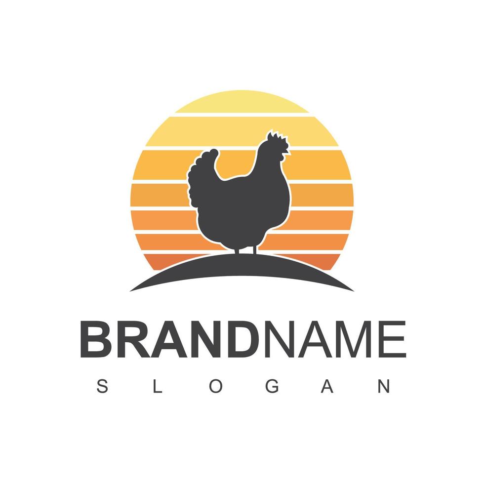 Poultry Logo, Animal Farm Company Icon vector