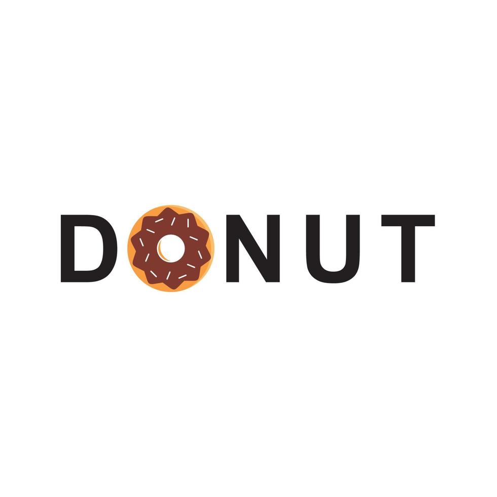 Donut Logo Design Template vector