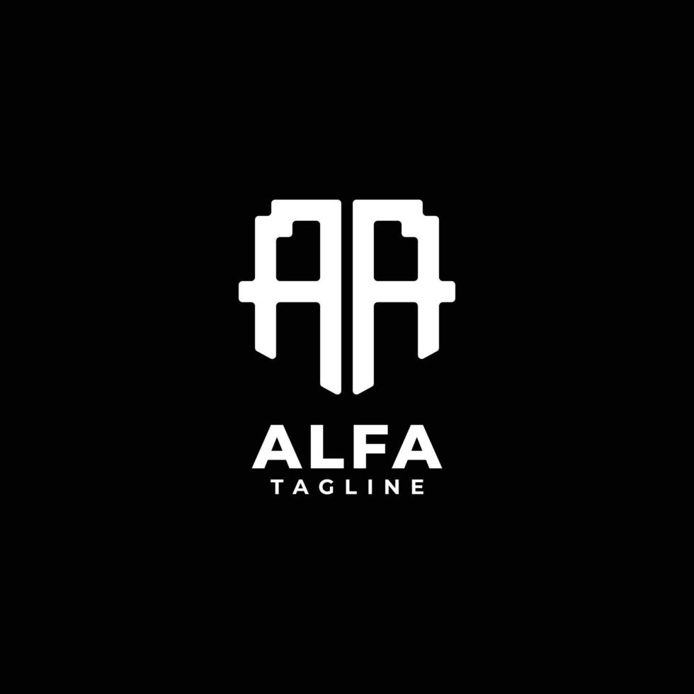 Lletters Initials Monogram logo AA, A and A vector