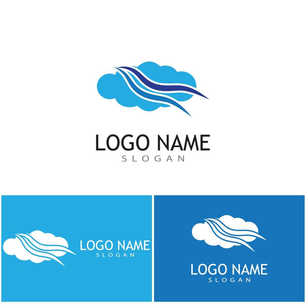 Cloud template vector icon illustration design