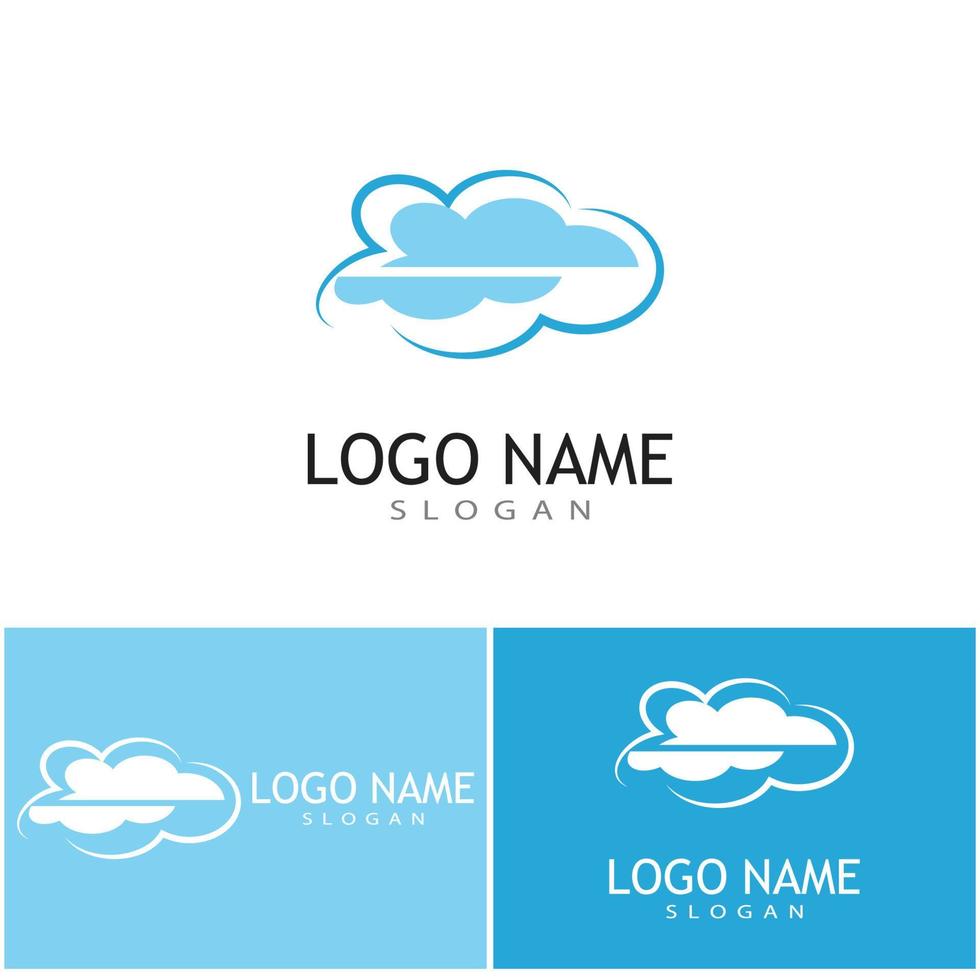 Cloud template vector icon illustration design