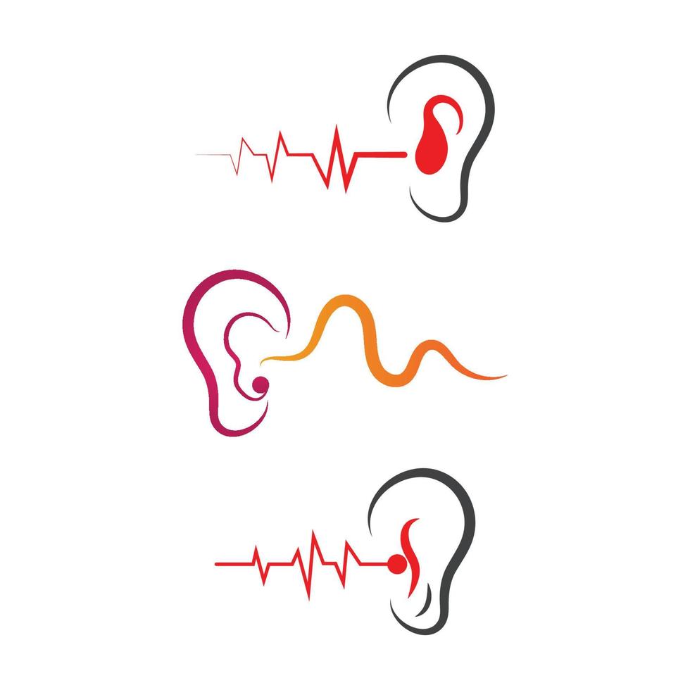 Hearing Logo Template vector icon design