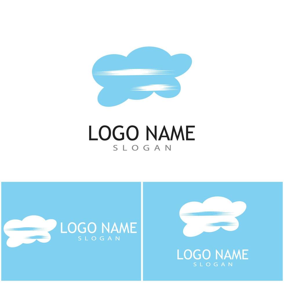 Cloud template vector icon illustration design