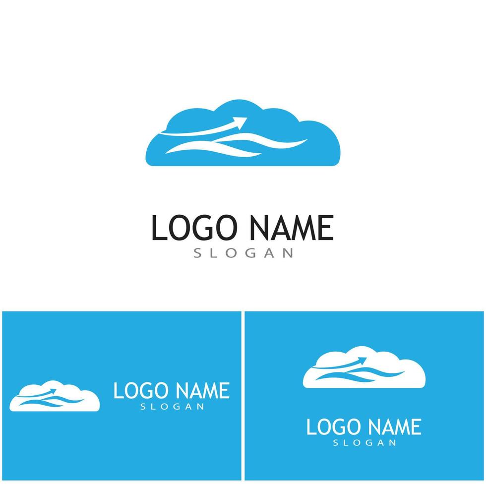 Cloud template vector icon illustration design