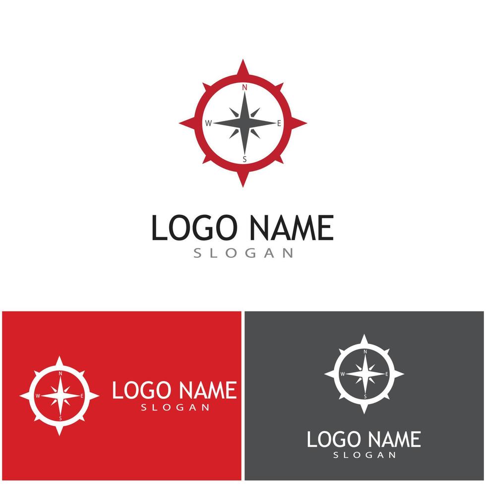 Compass icon Vector Illustration design Logo template