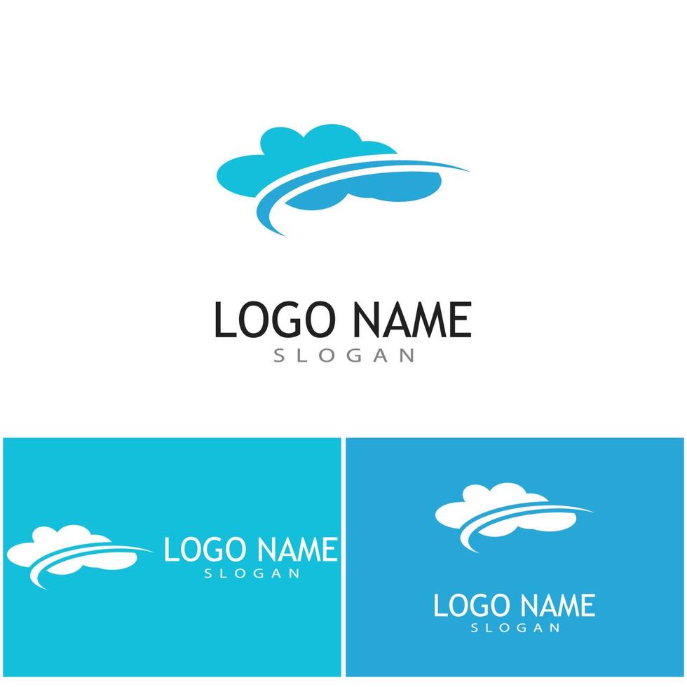 Cloud template vector icon illustration design