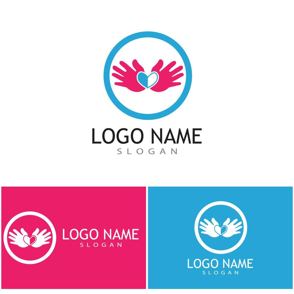 Hand Care Logo Template vector icon Business