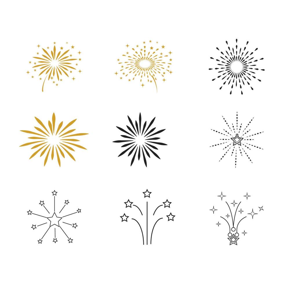 Fireworks Logo Template vector symbol