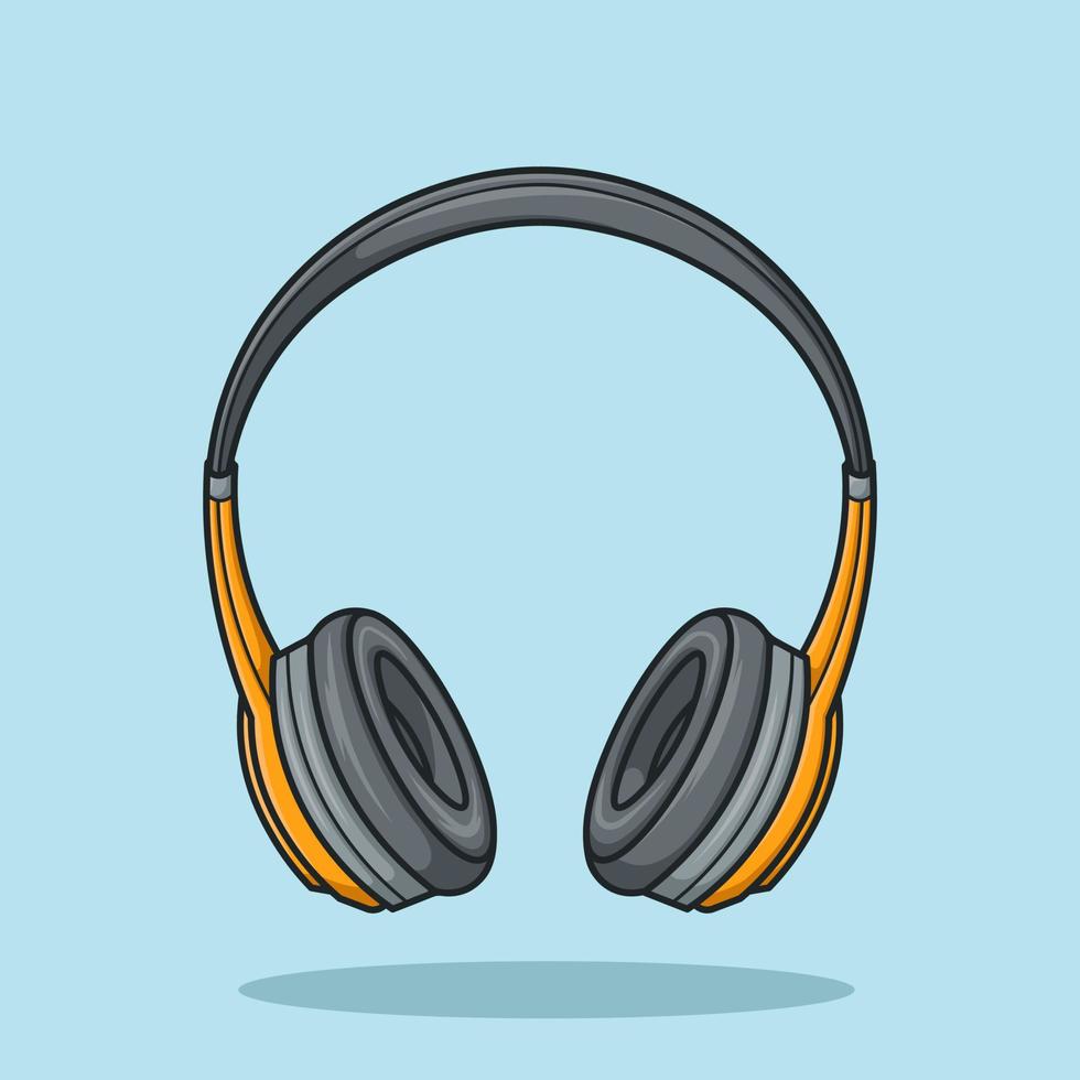 Headphone Cartoon Vector Illustration Isolated