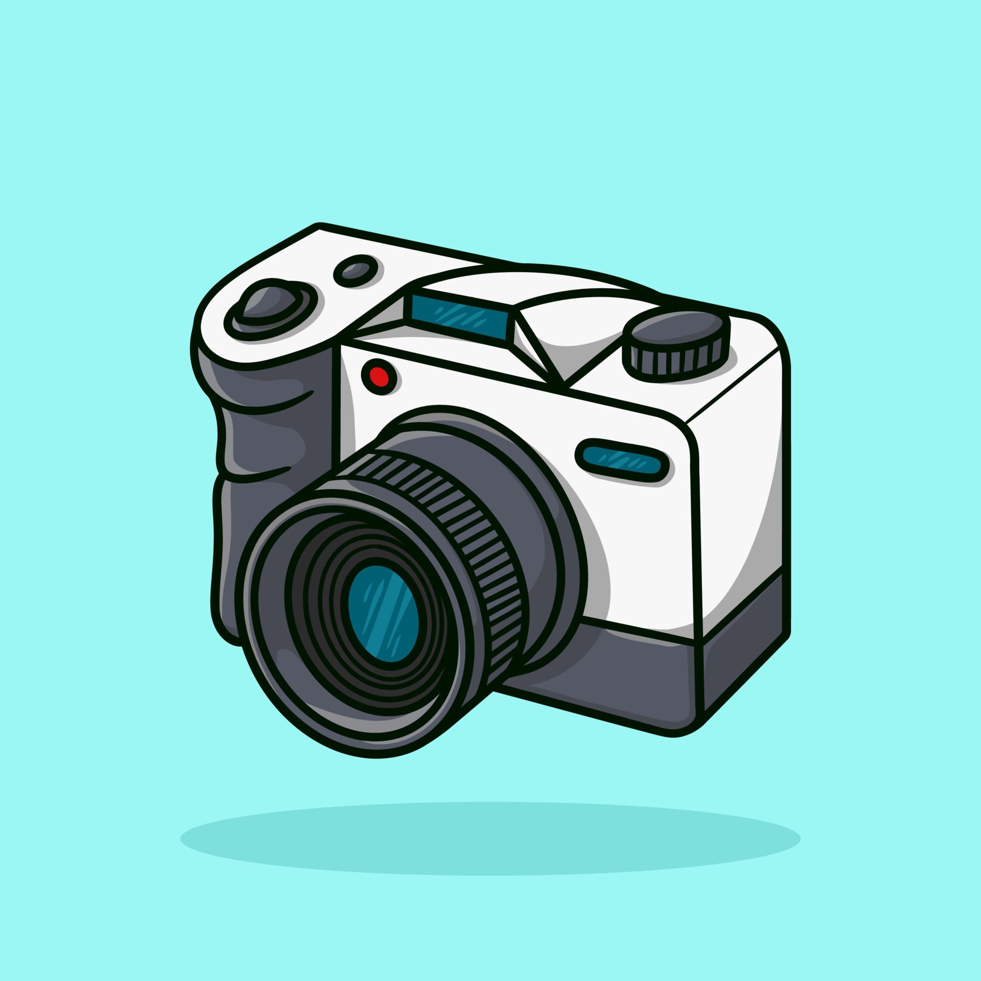 Camera Cartoon Vector Illustration 8693401 Vector Art at Vecteezy