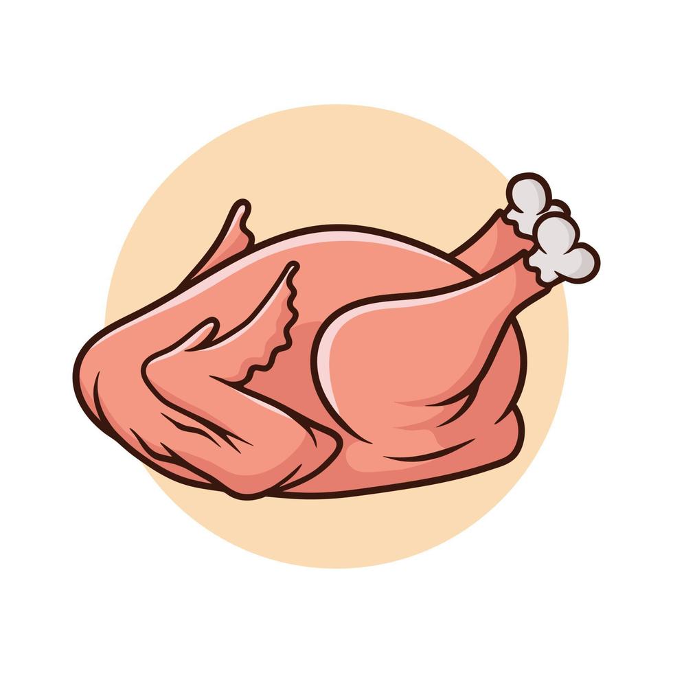 vector de dibujos animados de pollo