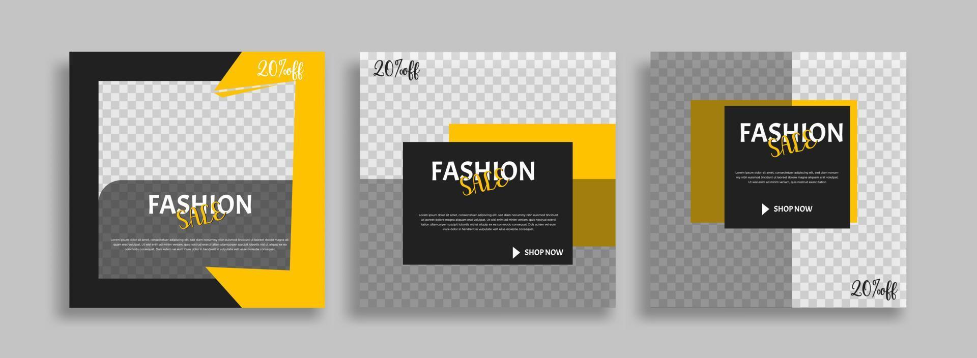 sosial media post template vector