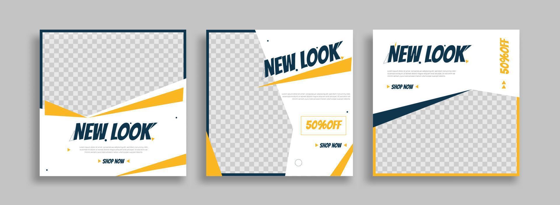 sosial media post template vector