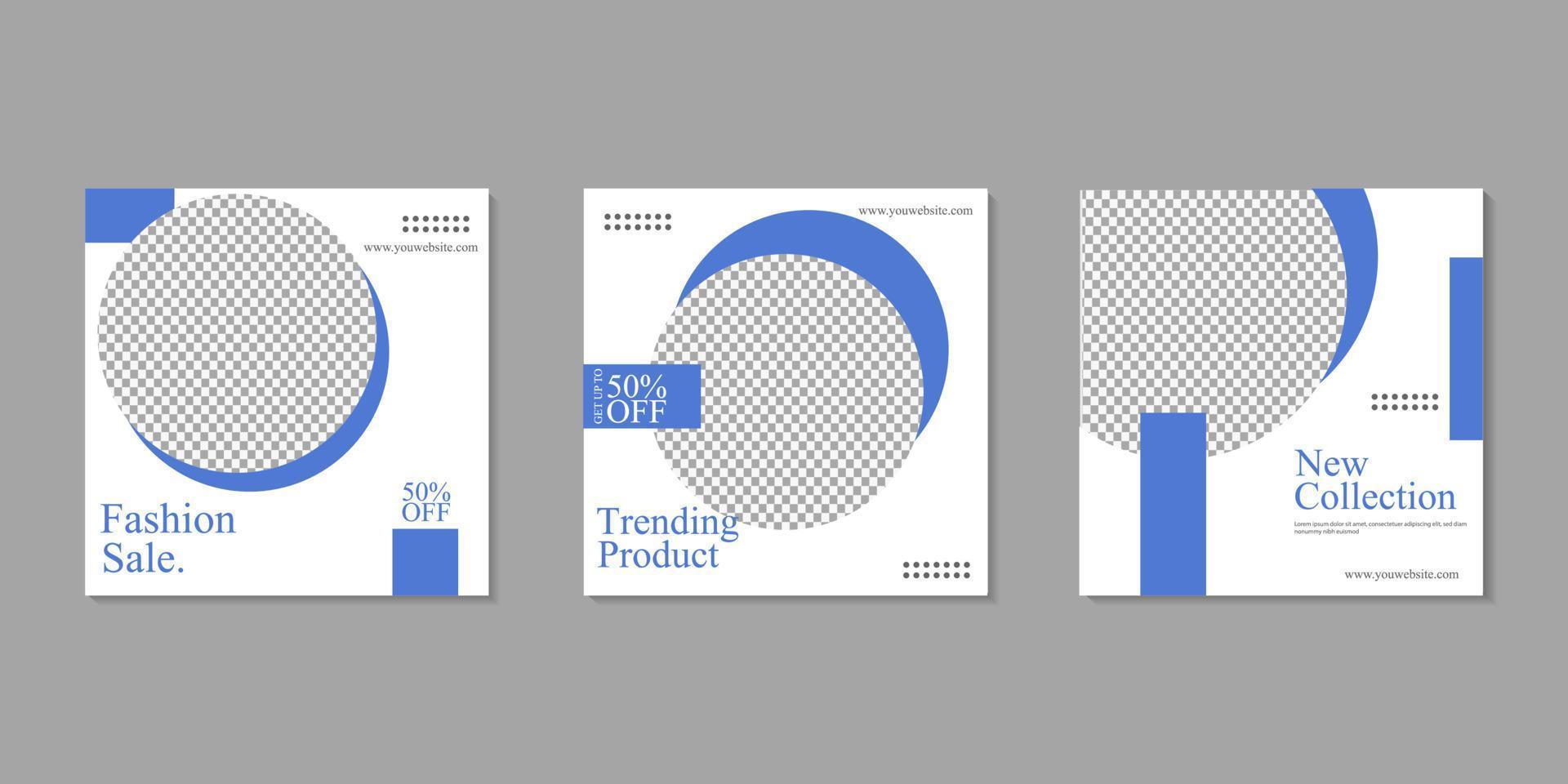 business sosial media post template design vector