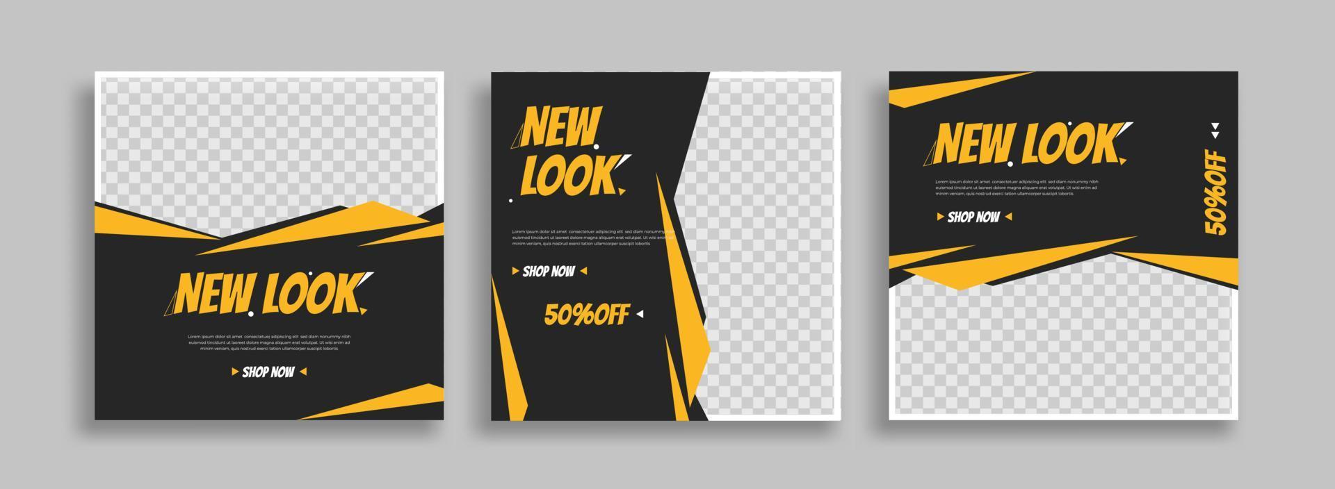 sosial media post template vector