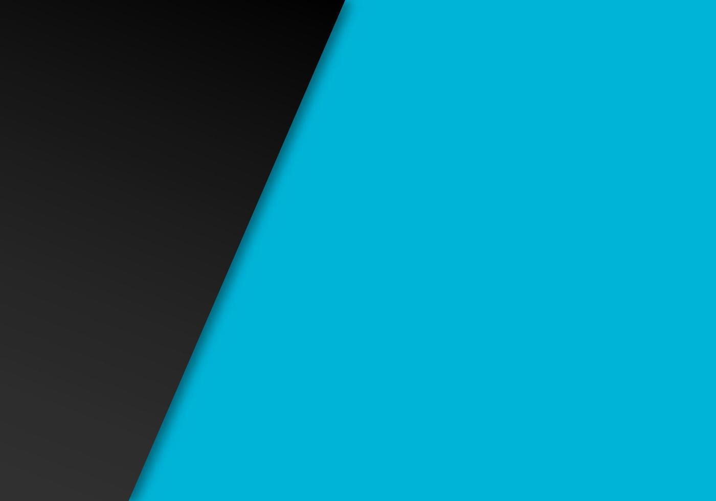 Black Paper and Light Blue Paper Crossing for Background Color Paper Cut Style vector
