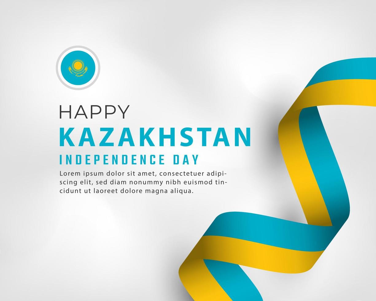 Happy Kazakhstan Independence Day December 16th Celebration Vector Design Illustration. Template for Poster, Banner, Advertising, Greeting Card or Print Design Element