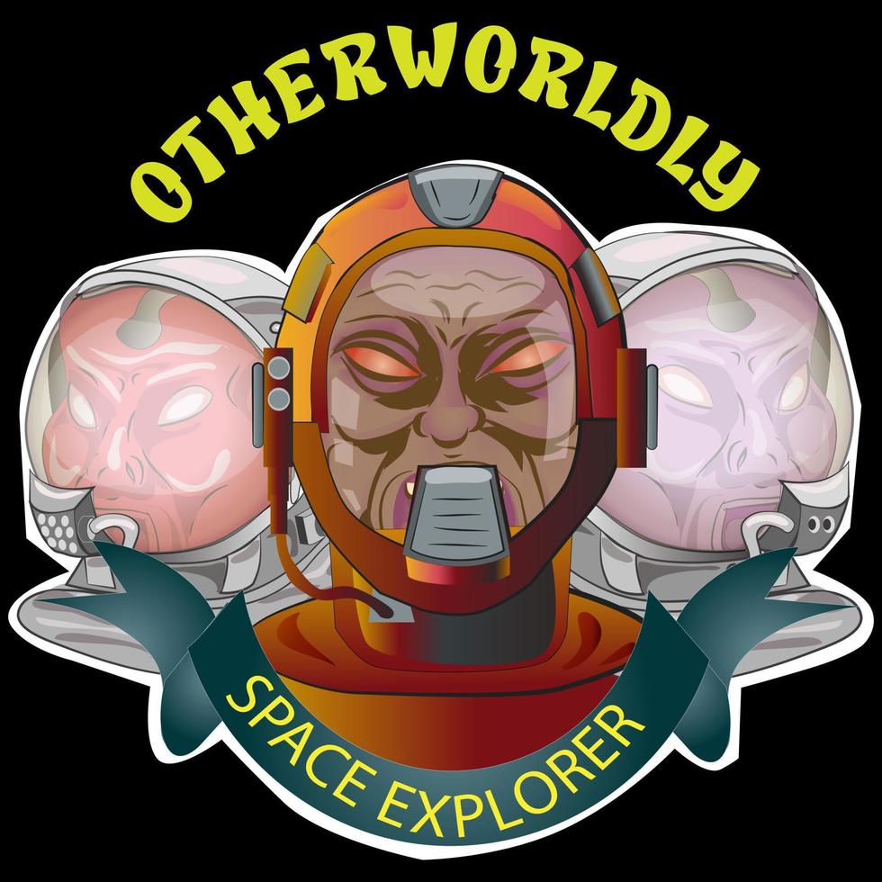 Otherworldly Space Explorer vector