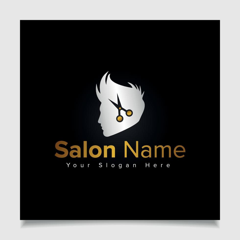 diseño de logotipo de salón de belleza vector