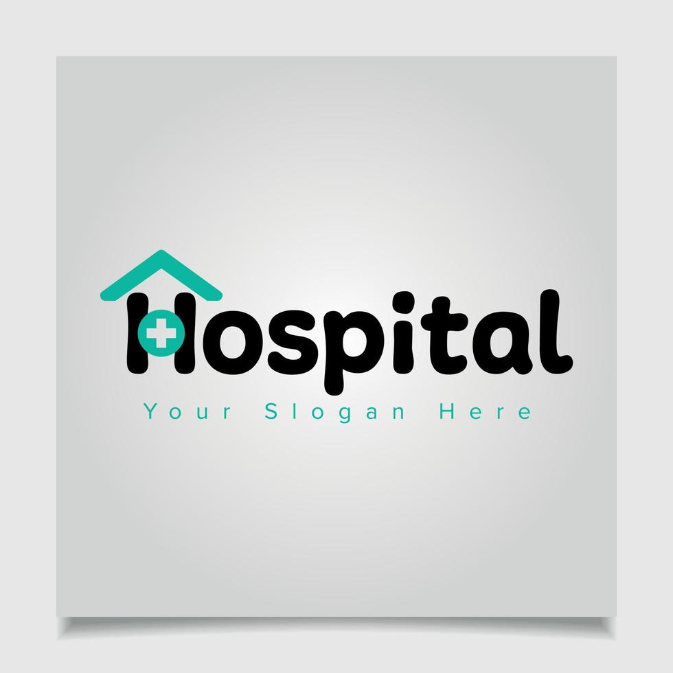 diseño de logotipo de hospital vector