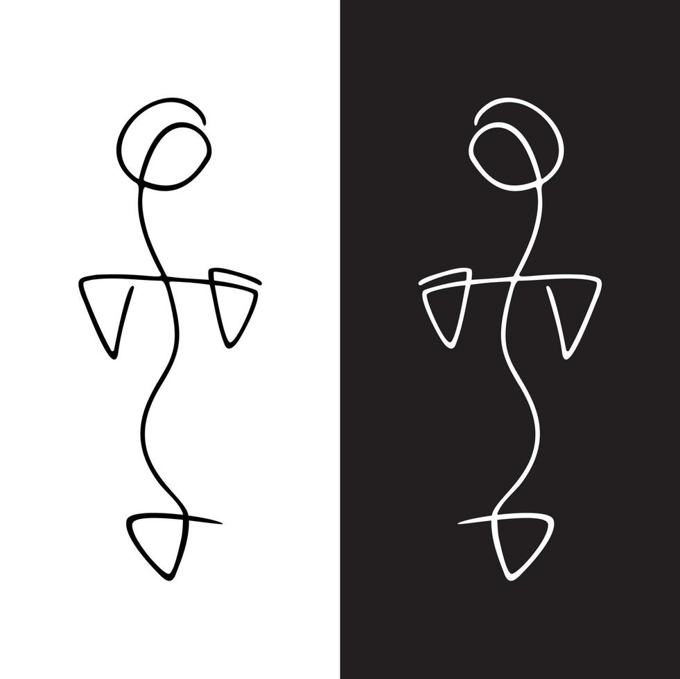 Scoliosis' Spine of Human vector