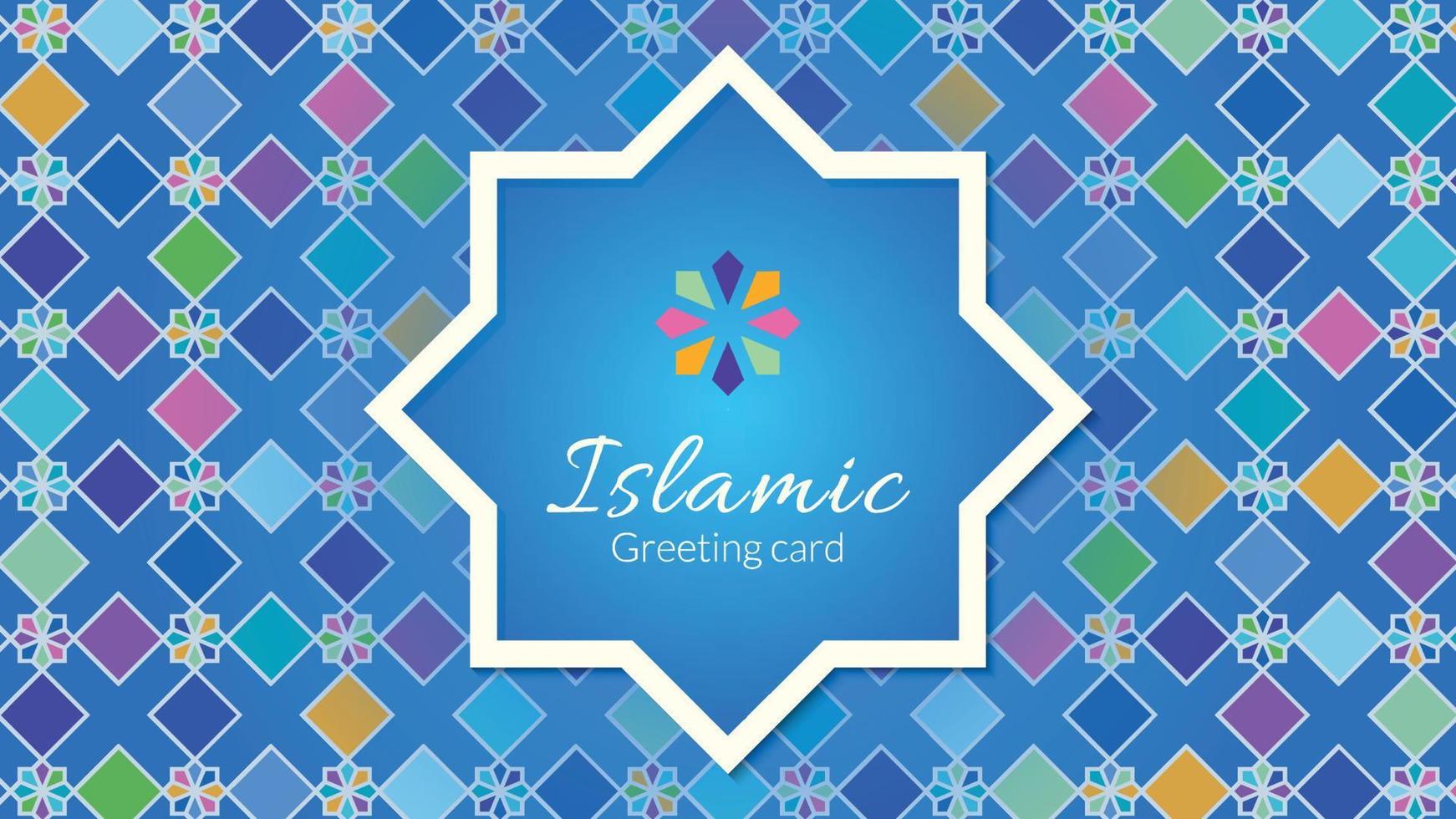 geometric islamic pattern illustration background or banner design vector