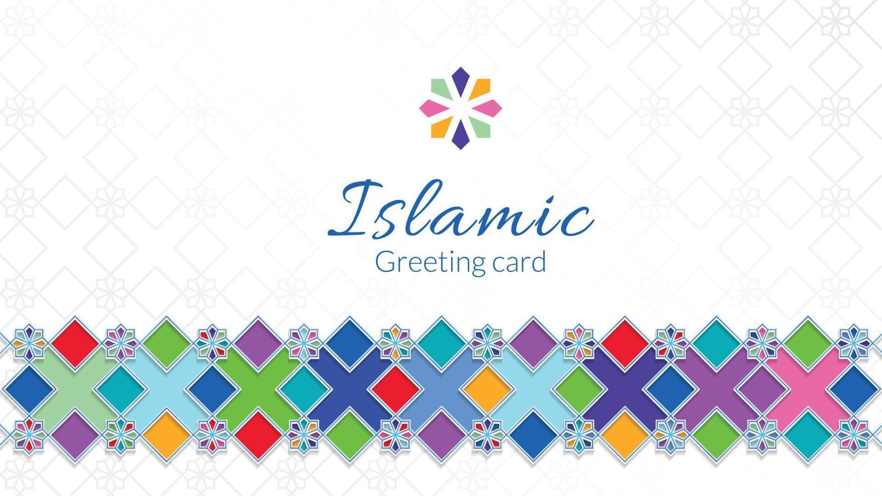 geometric islamic pattern illustration background or banner design vector