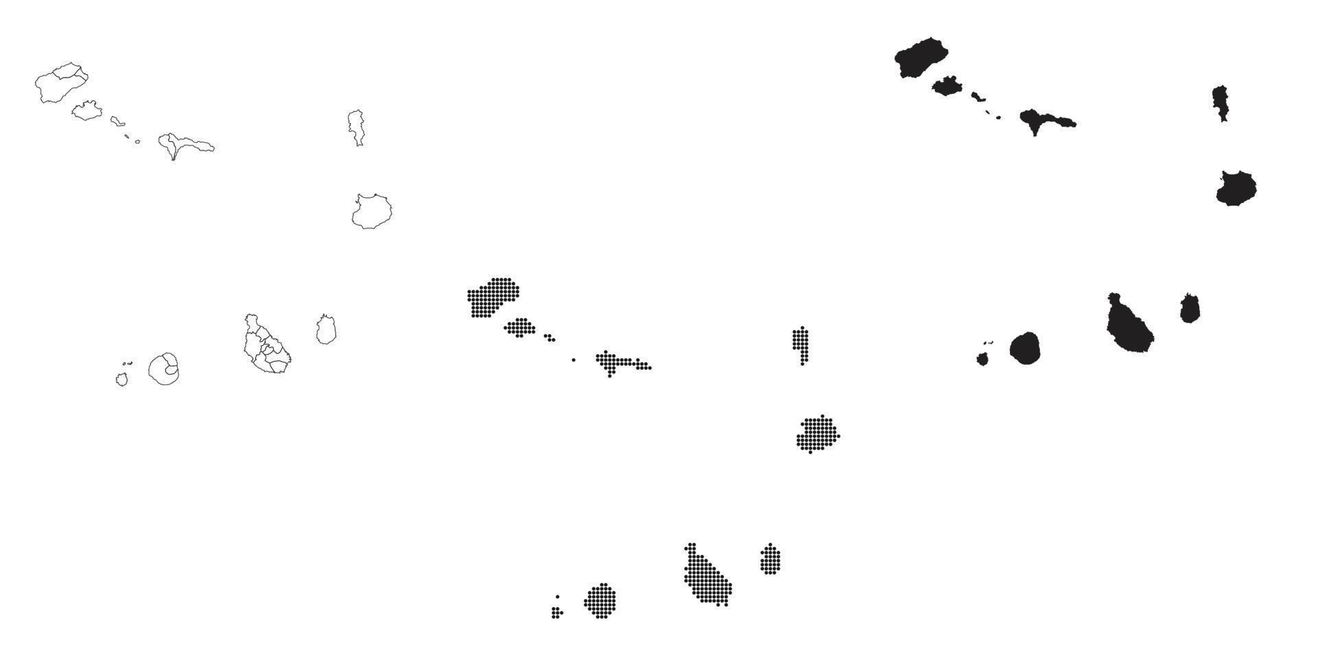 cape Verde map isolated on a white background. vector