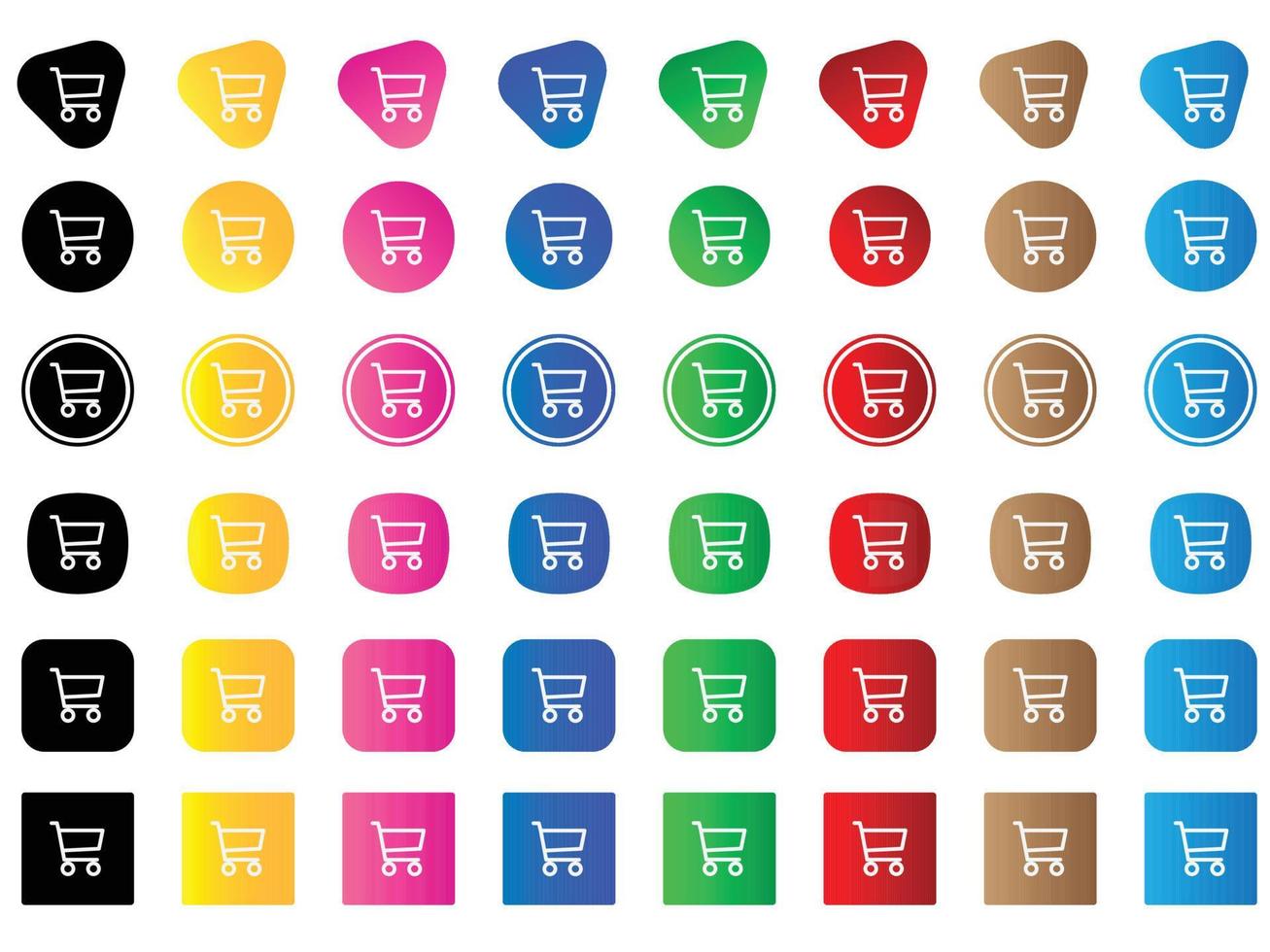 cart icon . web icon set . icons collection. Simple vector illustration.