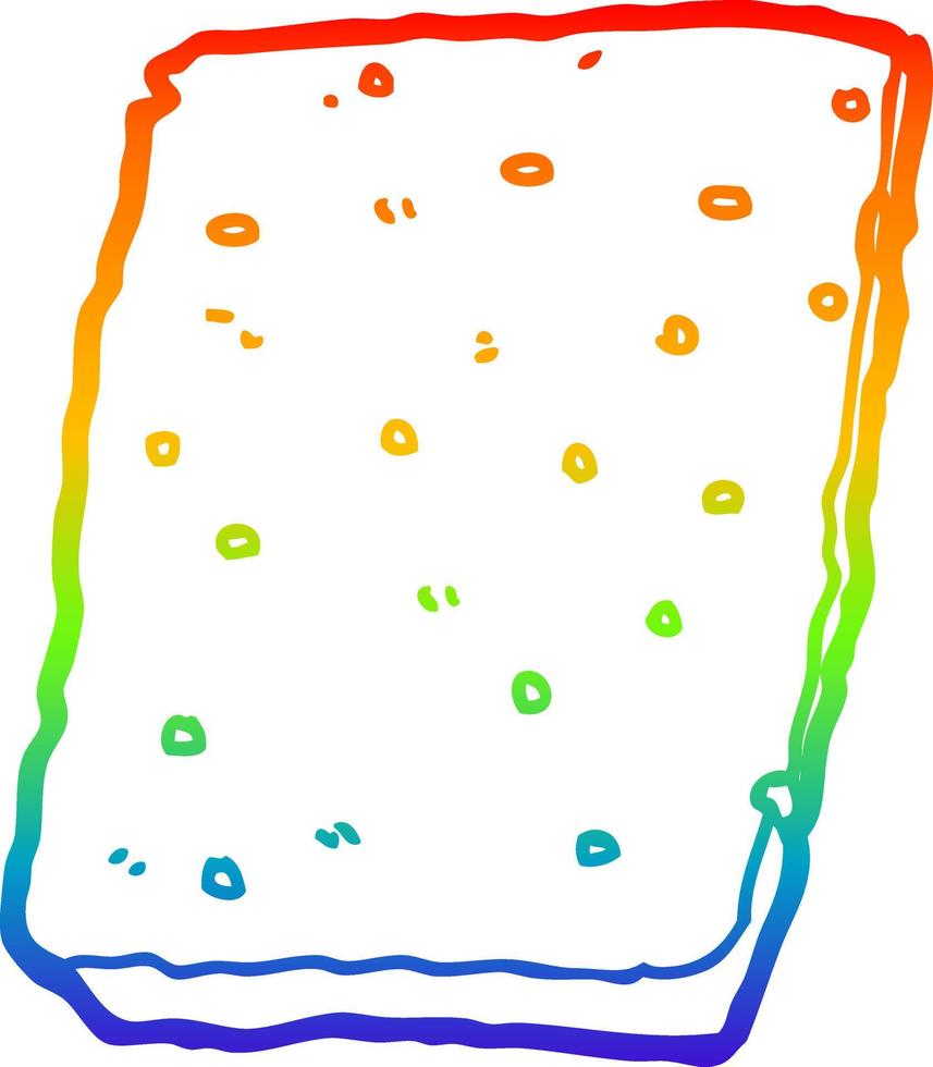 rainbow gradient line drawing cartoon flapjack vector