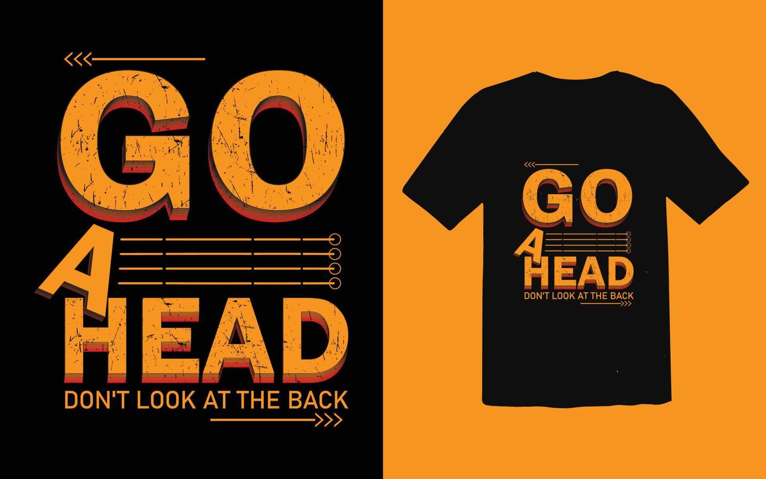 Go ahead, don't look at the back t-shirt design vector