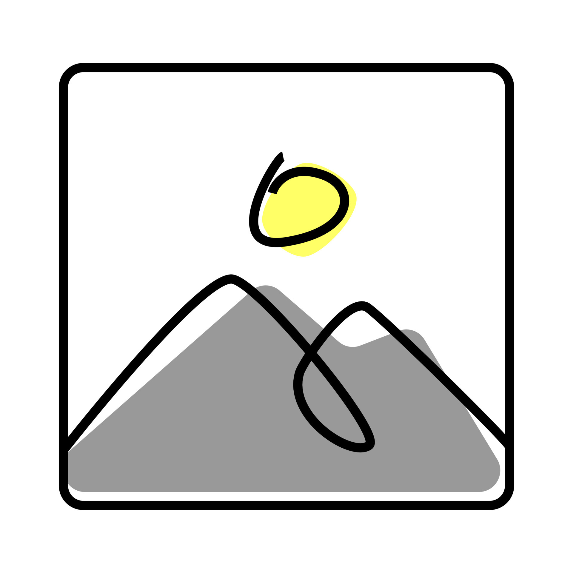 No image available icon. Simple two colors Template for No image or