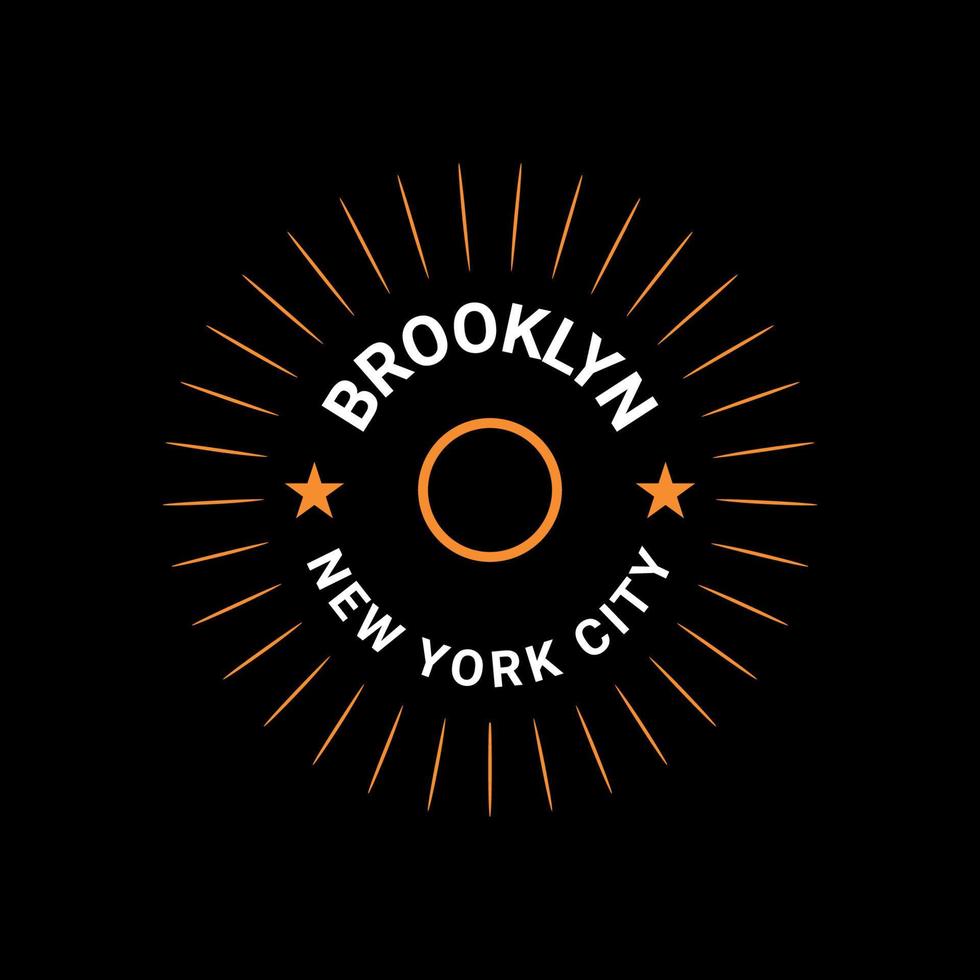 Brooklyn writing design, suitable for screen printing t-shirts, clothes, jackets and others vector