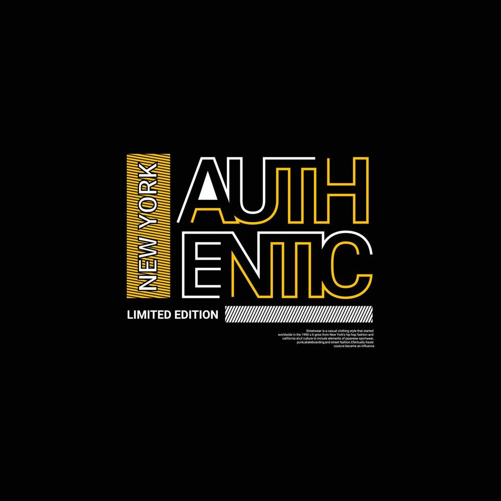 Authentic writing design, suitable for screen printing t-shirts, clothes, apparel, jackets and others vector