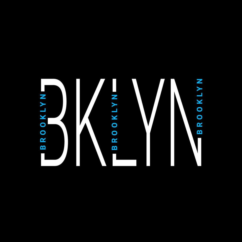 diseño de escritura de brooklyn, adecuado para serigrafía de camisetas, ropa, chaquetas y otros vector