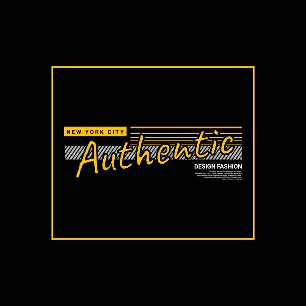 Authentic writing design, suitable for screen printing t-shirts, clothes, apparel, jackets and others vector