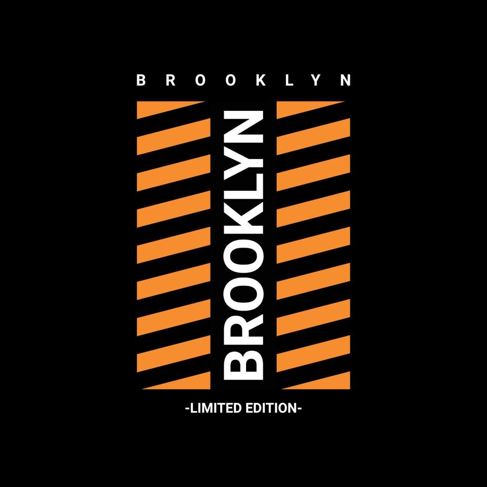 diseño de escritura de brooklyn, adecuado para serigrafía de camisetas, ropa, chaquetas y otros vector