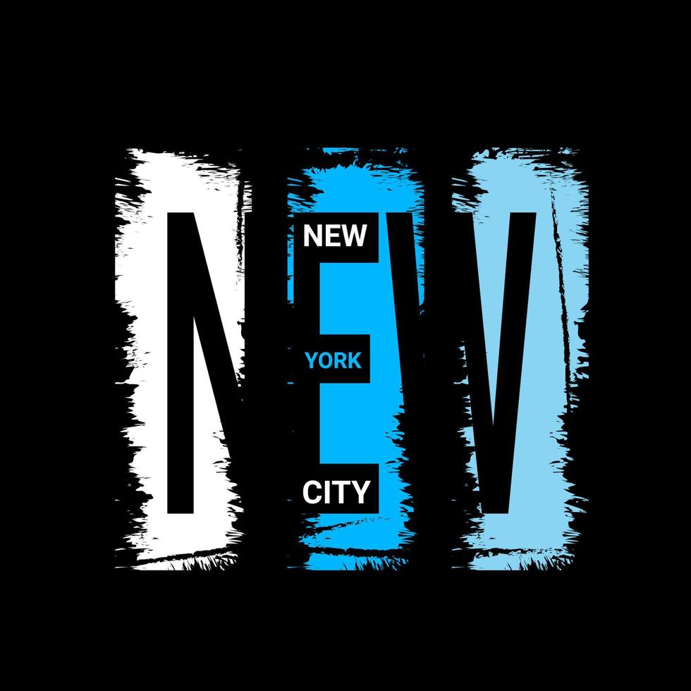 diseño de escritura de la ciudad de nueva york, adecuado para serigrafía de camisetas, ropa, chaquetas y otros vector