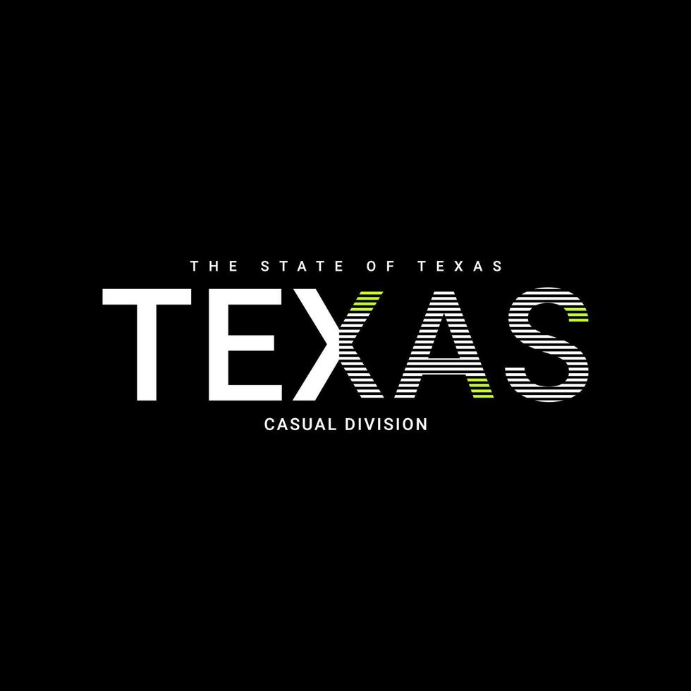 ilustración de escritura de Texas, adecuada para diseñar camisetas, chaquetas, ropa y otros vector