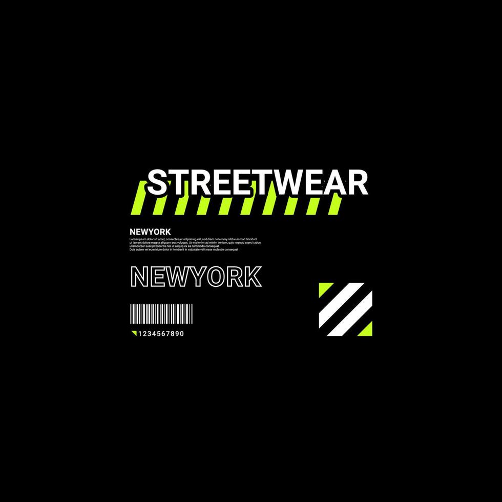 Streetwear t-shirt design vector