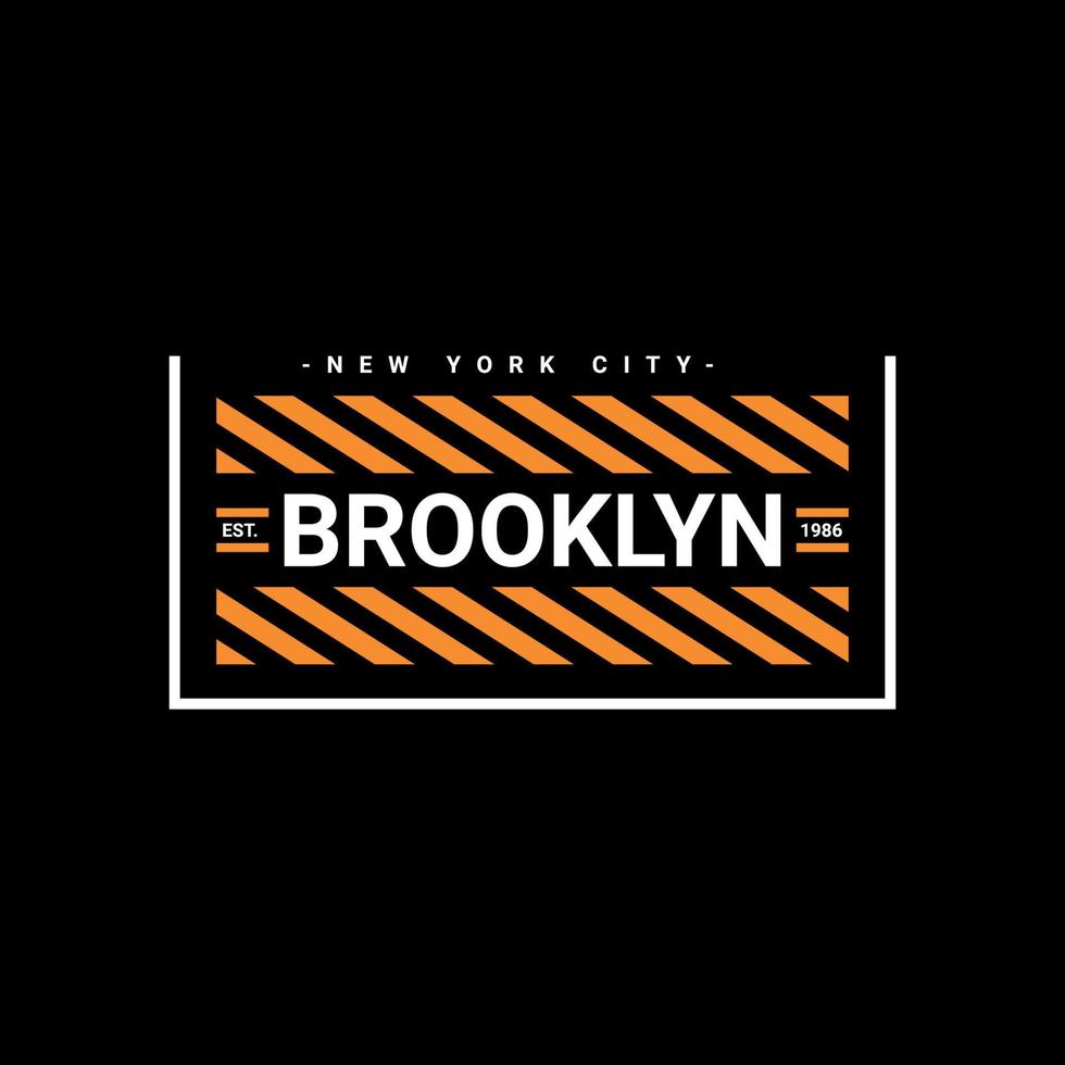 Brooklyn writing design, suitable for screen printing t-shirts, clothes, jackets and others vector