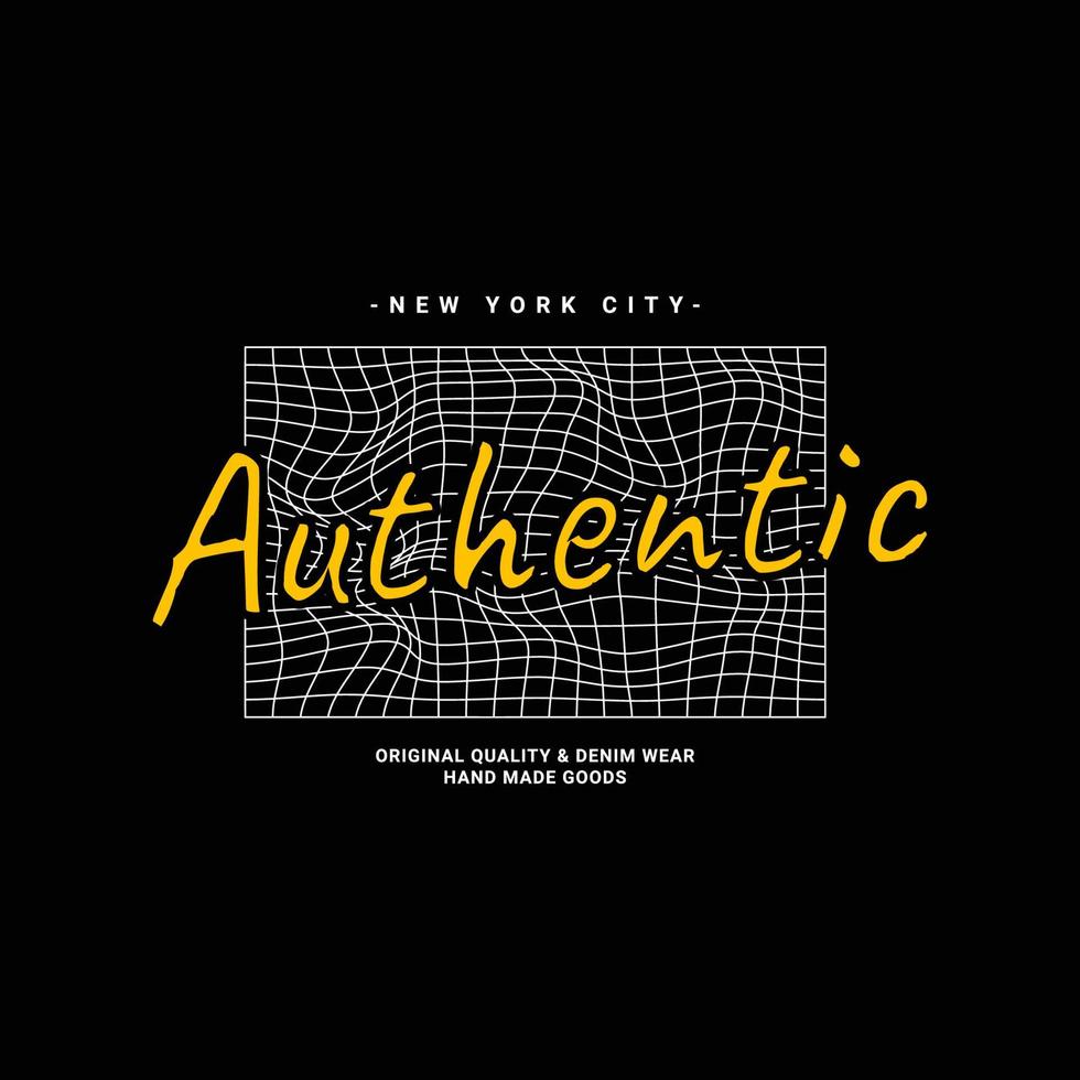 Authentic writing design, suitable for screen printing t-shirts, clothes, apparel, jackets and others vector