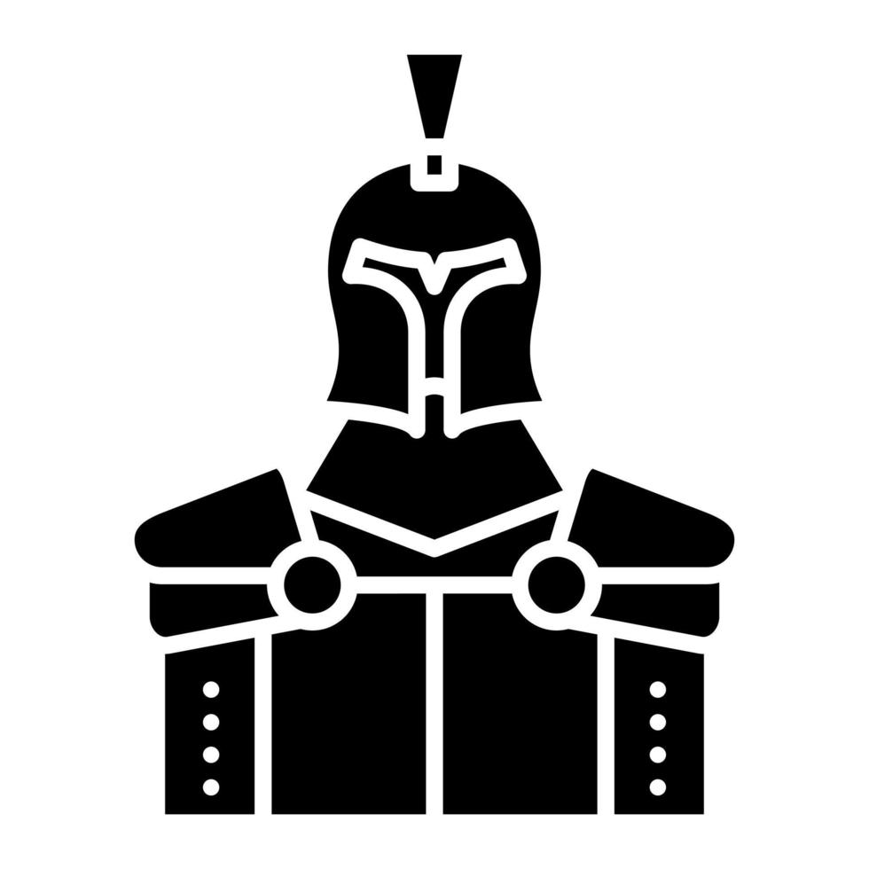 Knight Glyph Icon vector