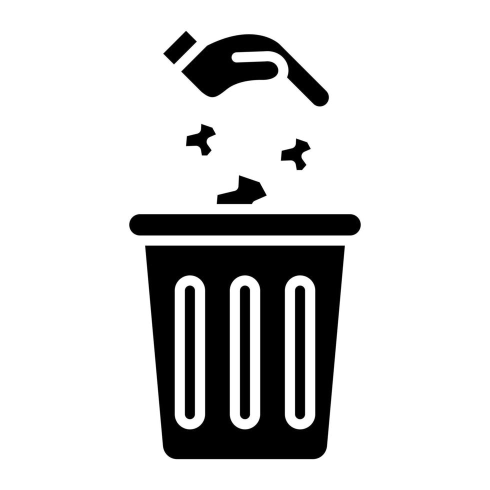 Litter Glyph Icon vector