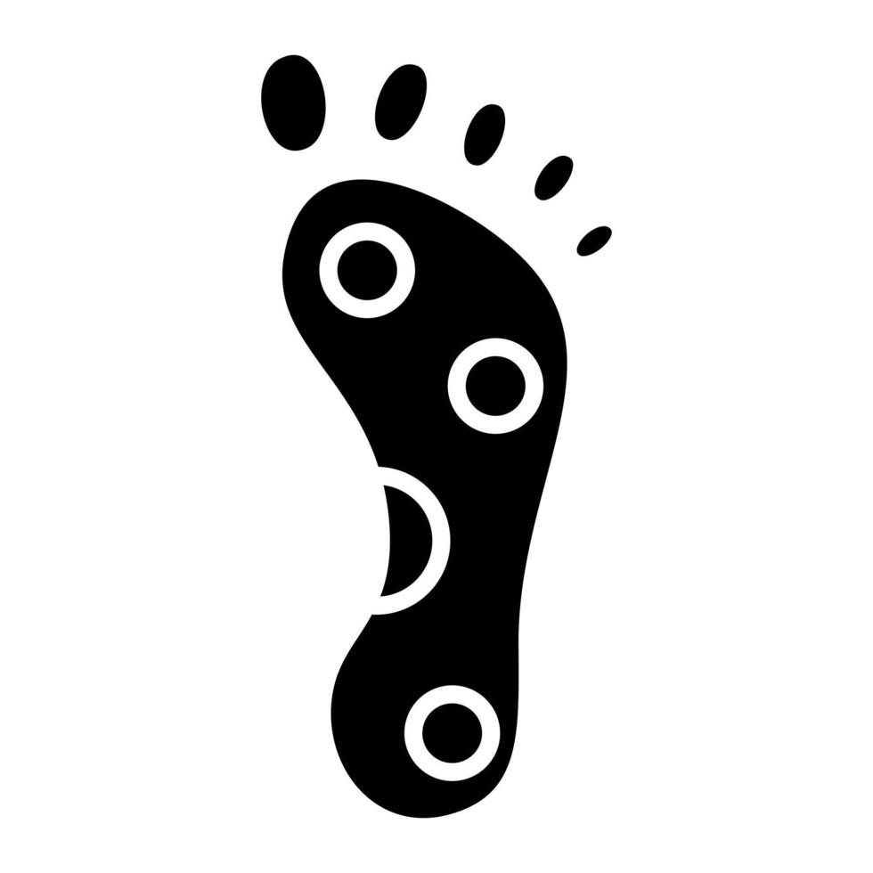 Reflexology Glyph Icon vector