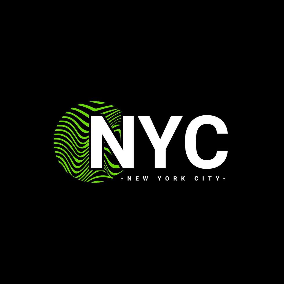 New york city writing design, suitable for screen printing t-shirts, clothes, jackets and others vector