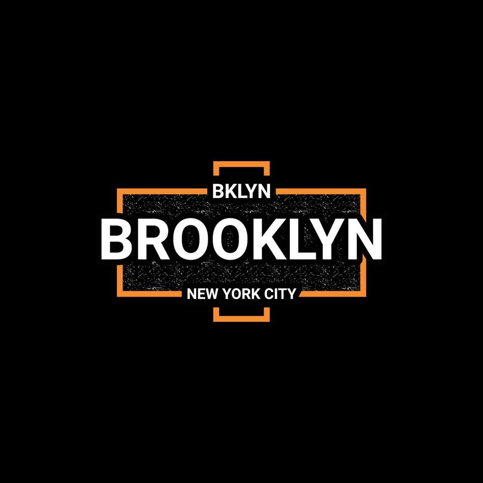 Brooklyn writing design, suitable for screen printing t-shirts, clothes, jackets and others vector